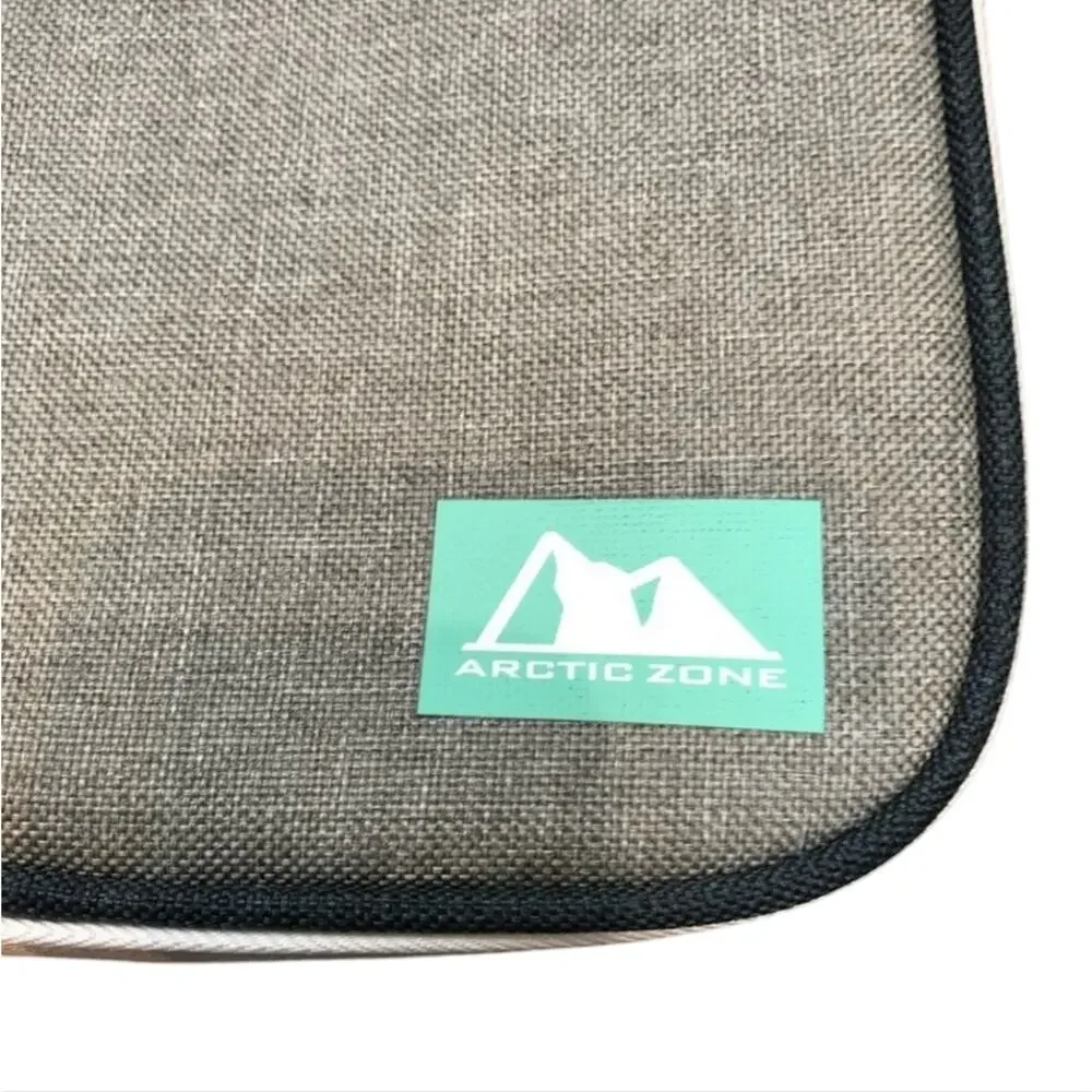 Arctic Zone Blue/Gray Insulated Microban Lunch Box with Reusable Ice Pack NEW